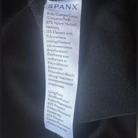 SPANX by Sara Blakey Faux Leather Black Leggings Women’s Size Large - Picture 11 of 11